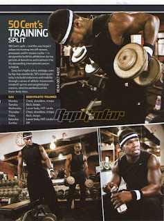 50 Cent on the cover of Muscle ...